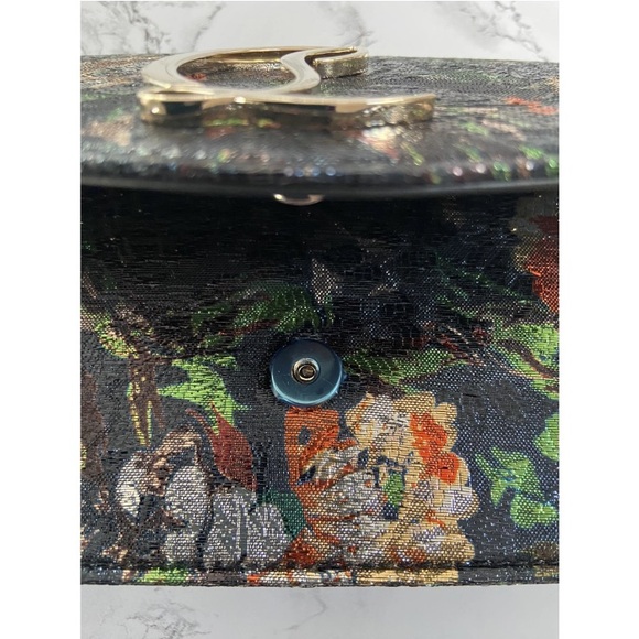 NWT Christian Louboutin Loubi54 Tissu Lamé Sevillana Handbag - Picture 5 of 13